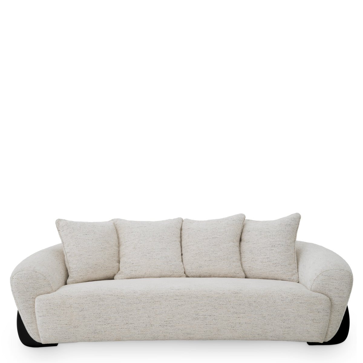Off-White Curved Sofa Siderno | Cabothousefurniture.com