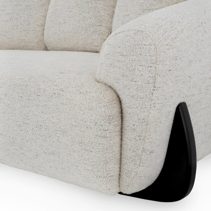 Off-White Curved Sofa Siderno | Cabothousefurniture.com
