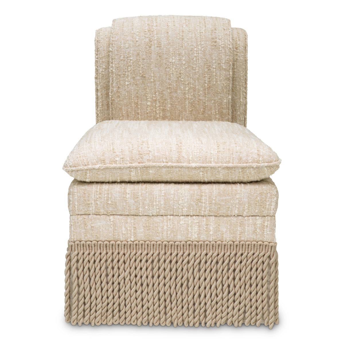 Cream Boucle Dining Chair Fairburn | Cabothousefurniture.com