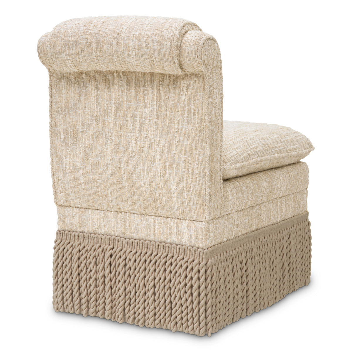Cream Boucle Dining Chair Fairburn | Cabothousefurniture.com