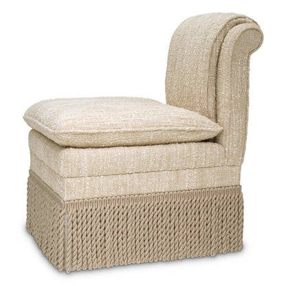 Cream Boucle Dining Chair Fairburn | Cabothousefurniture.com