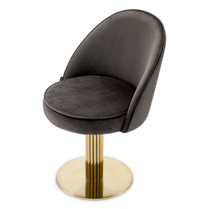 Gray Velvet Dining Chair Dorland