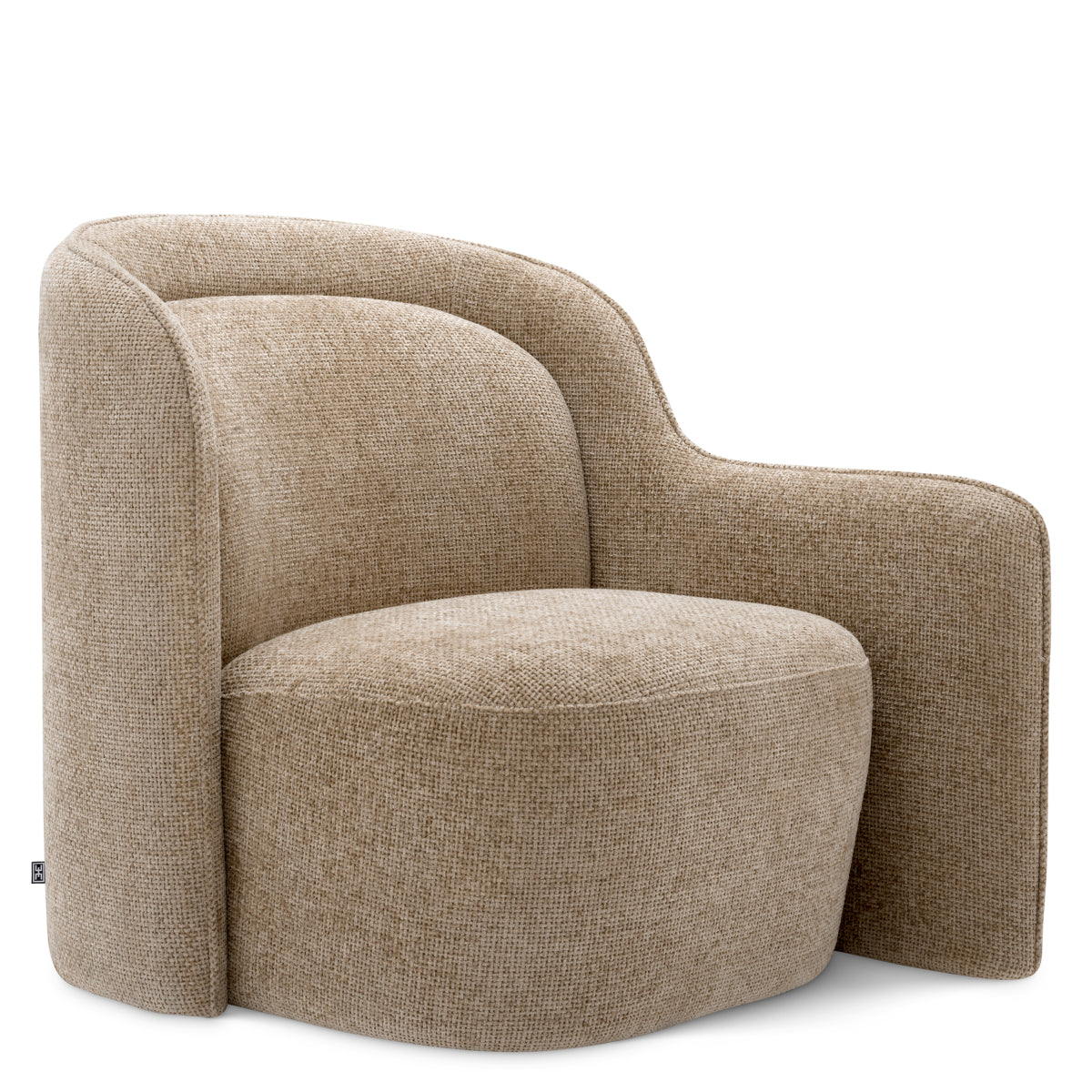 Lyssa Sand Upholstered Armchair Barrier | Cabothousefurniture.com