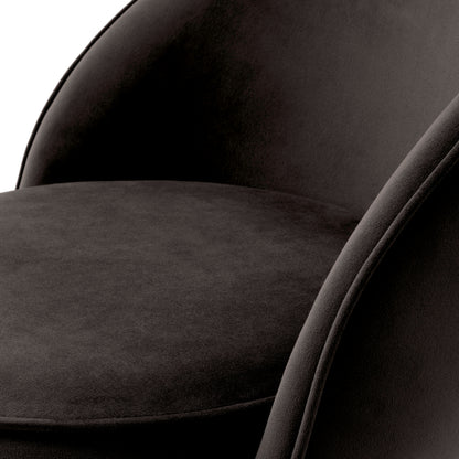 Gray Velvet Bar Stool Dorland | Cabothousefurniture.com