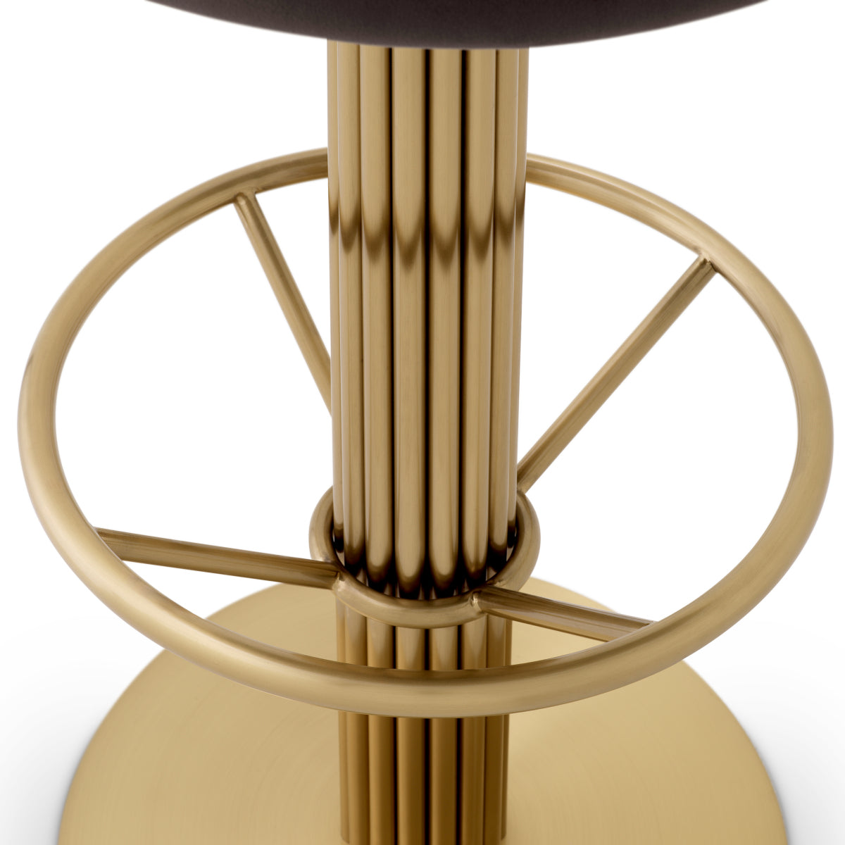 Gray Velvet Bar Stool Dorland | Cabothousefurniture.com