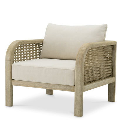 Teak Outdoor Lounge Chair Julia | Cabothousefurniture.com
