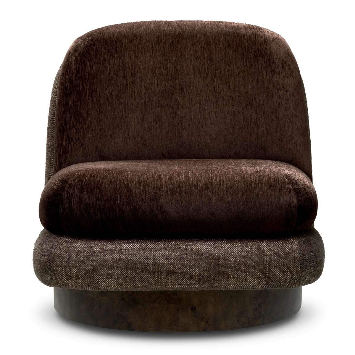 Brown Swivel Chair Galiano | Cabothousefurniture.com