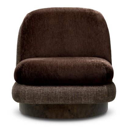 Brown Swivel Chair Galiano | Cabothousefurniture.com