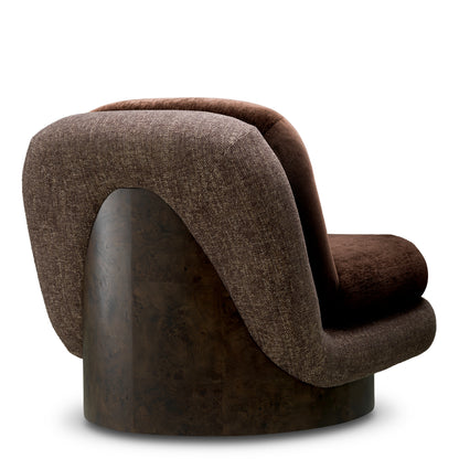 Brown Swivel Chair Galiano | Cabothousefurniture.com