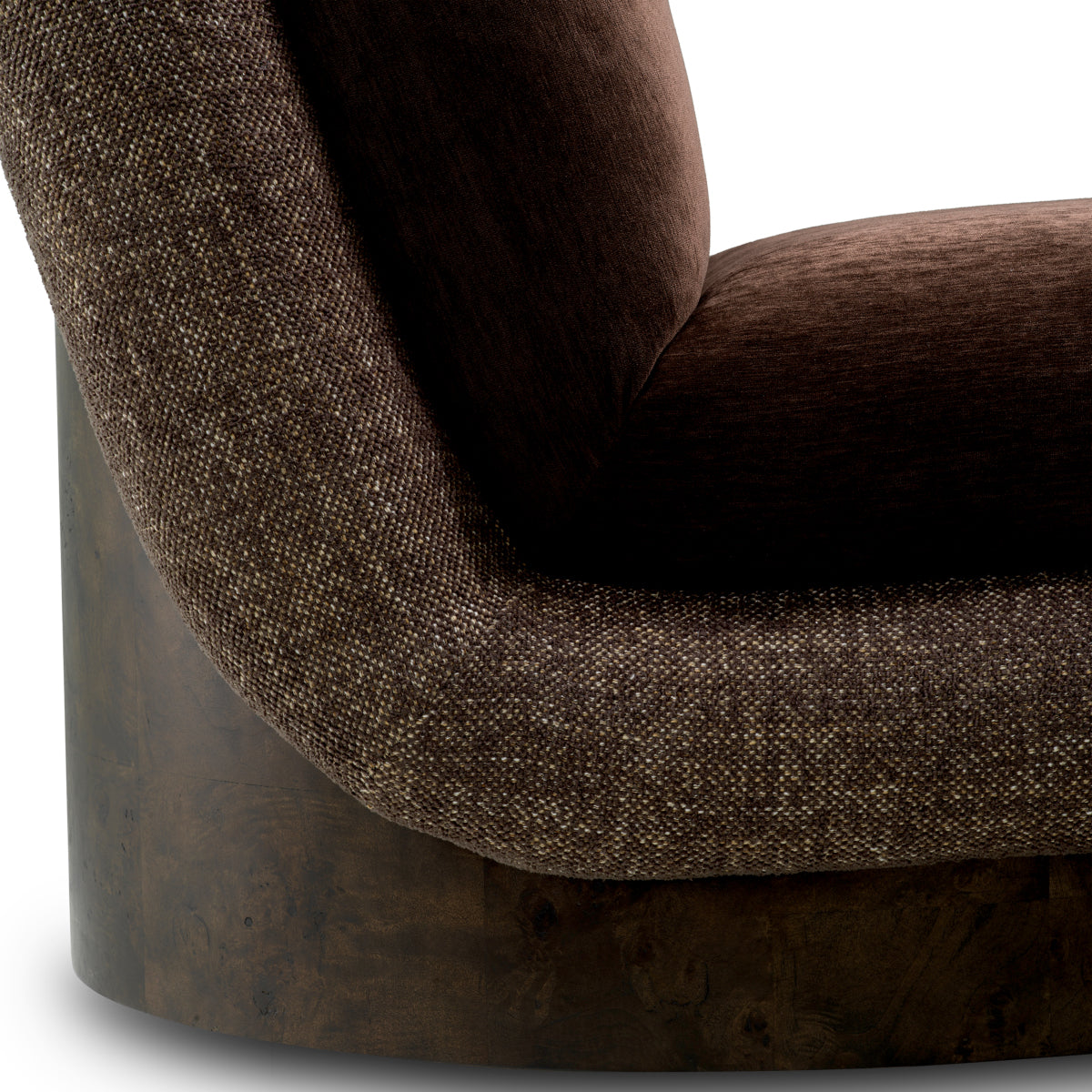 Brown Swivel Chair Galiano | Cabothousefurniture.com