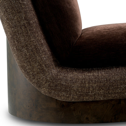 Brown Swivel Chair Galiano | Cabothousefurniture.com