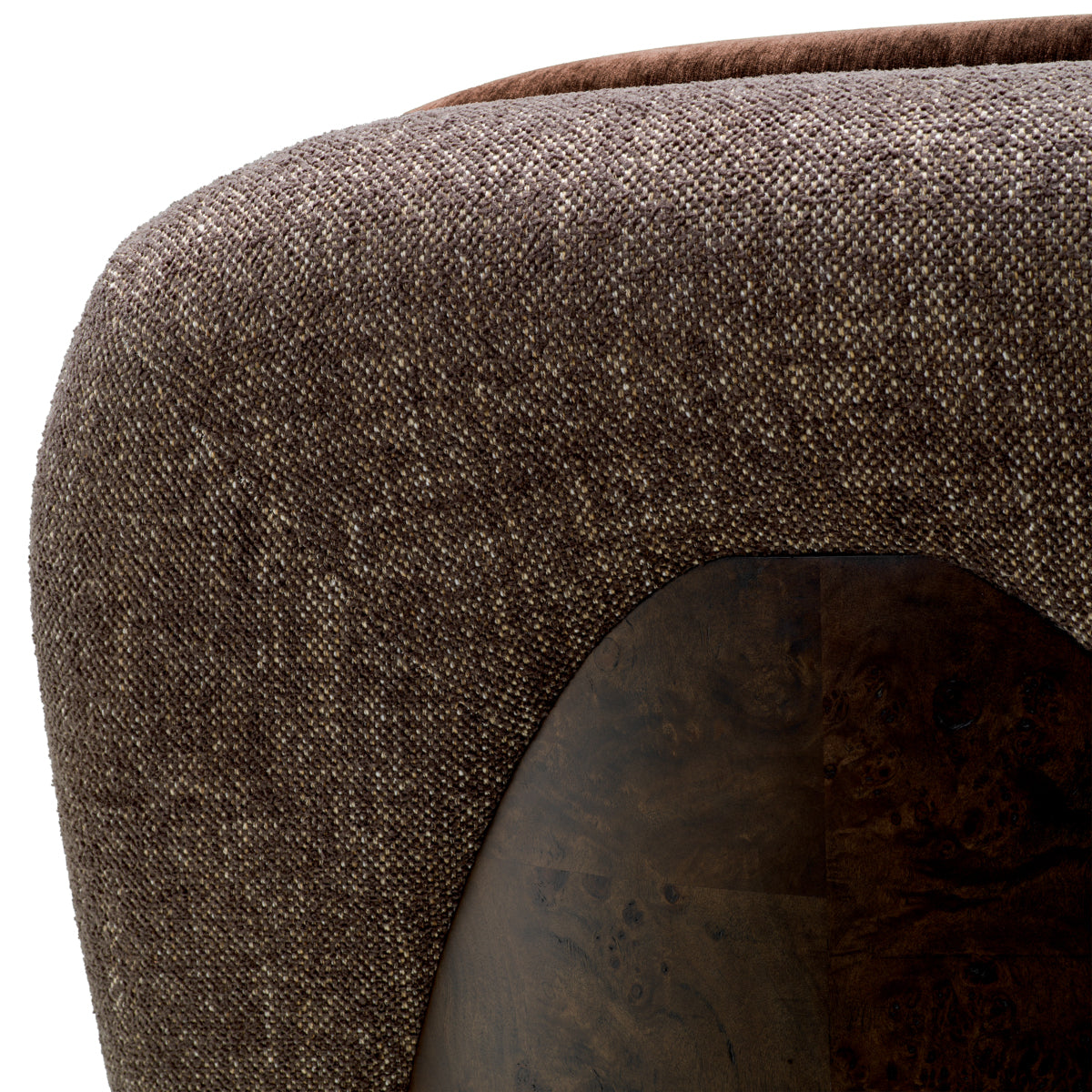 Brown Swivel Chair Galiano | Cabothousefurniture.com