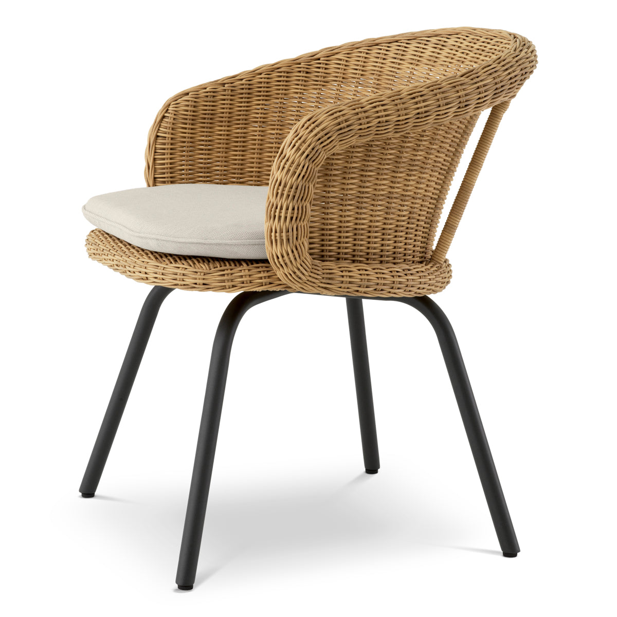 Rattan Look Outdoor Dining Chair Nolan