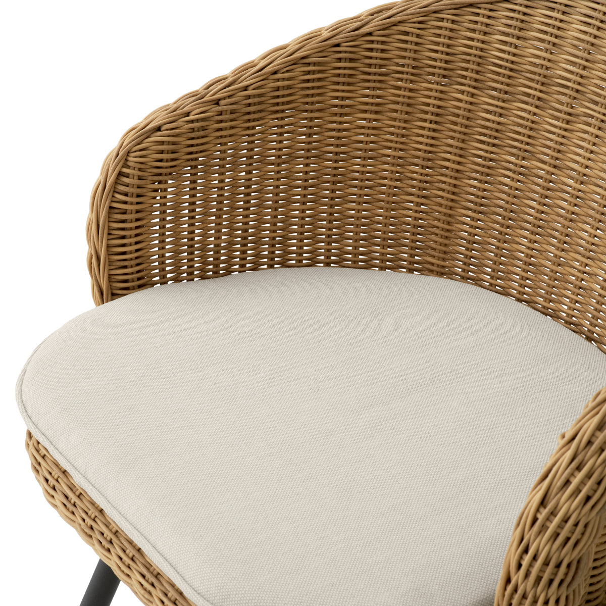 Rattan Look Outdoor Dining Chair Nolan
