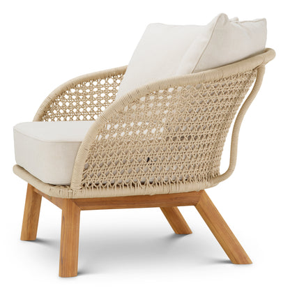 Teak Outdoor Lounge Chair Trinity | Cabothousefurniture.com