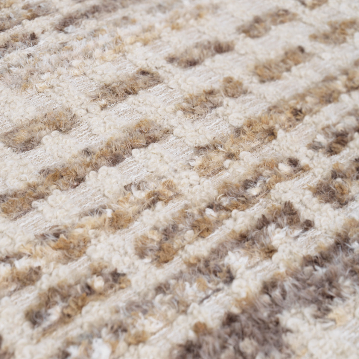 Beige Fabric Lounge Chair Rubina