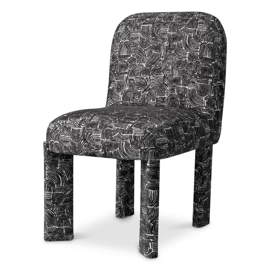 Black And White Dining Chair Magnus | Cabothousefurniture.com