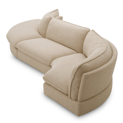 Beige Upholstered Modular Sofa Cresson | Cabothousefurniture.com
