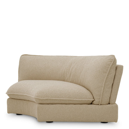 Beige Upholstered Modular Sofa Cresson | Cabothousefurniture.com
