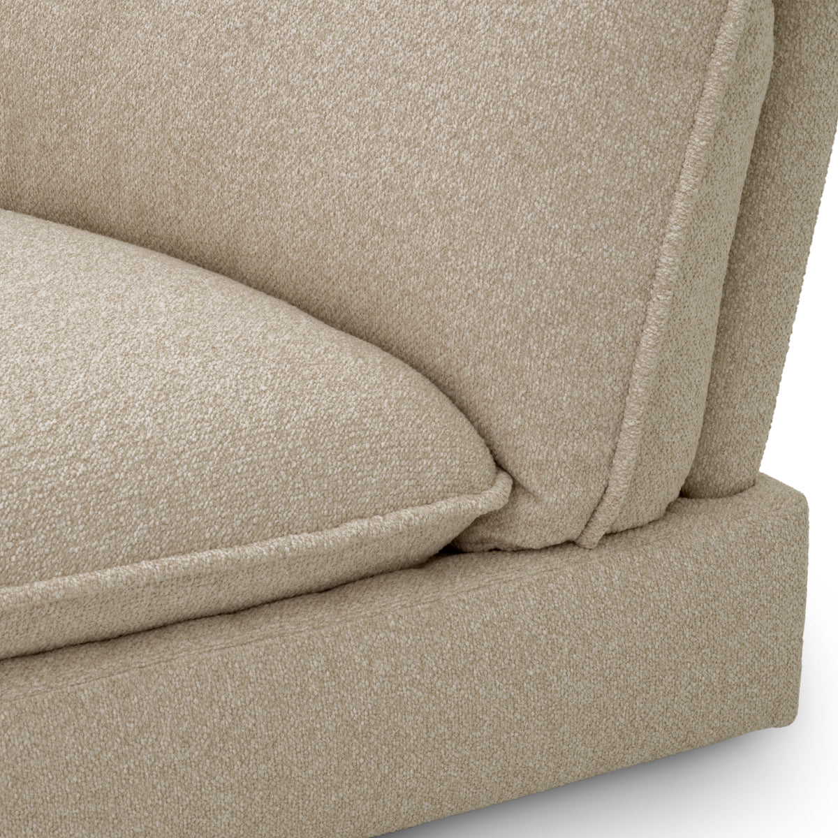 Beige Upholstered Modular Sofa Cresson | Cabothousefurniture.com