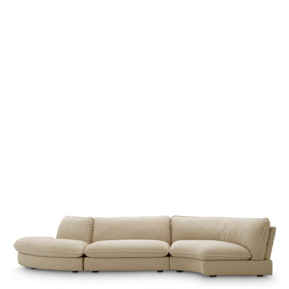 Beige Upholstered Modular Sofa Cresson | Cabothousefurniture.com