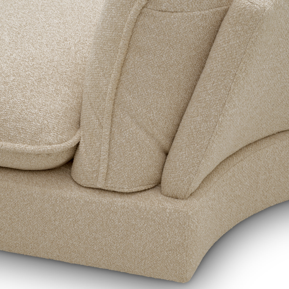 Beige Upholstered Modular Sofa Cresson | Cabothousefurniture.com