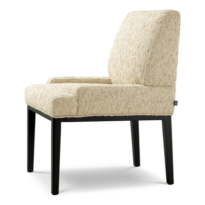 Beige Fabric Dining Chair Bromley