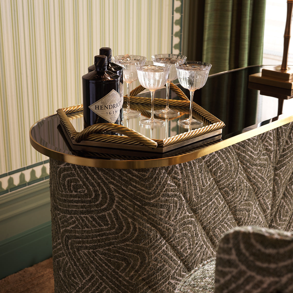 Beveled Glass Bar Table Matthew | Cabothousefurniture.com