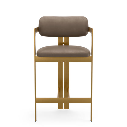 Leather Upholstered Counter Stool Donato | Cabothousefurniture.com