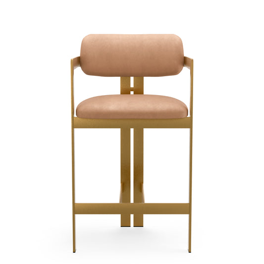 Leather Upholstered Counter Stool Donato | Cabothousefurniture.com