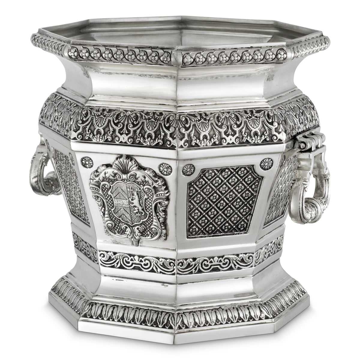 Silver Wine Cooler Object Walpole | Cabothousefurniture.com