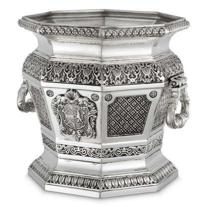 Silver Wine Cooler Object Walpole | Cabothousefurniture.com