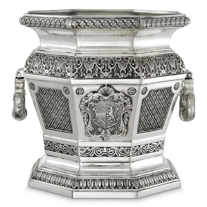 Silver Wine Cooler Object Walpole | Cabothousefurniture.com