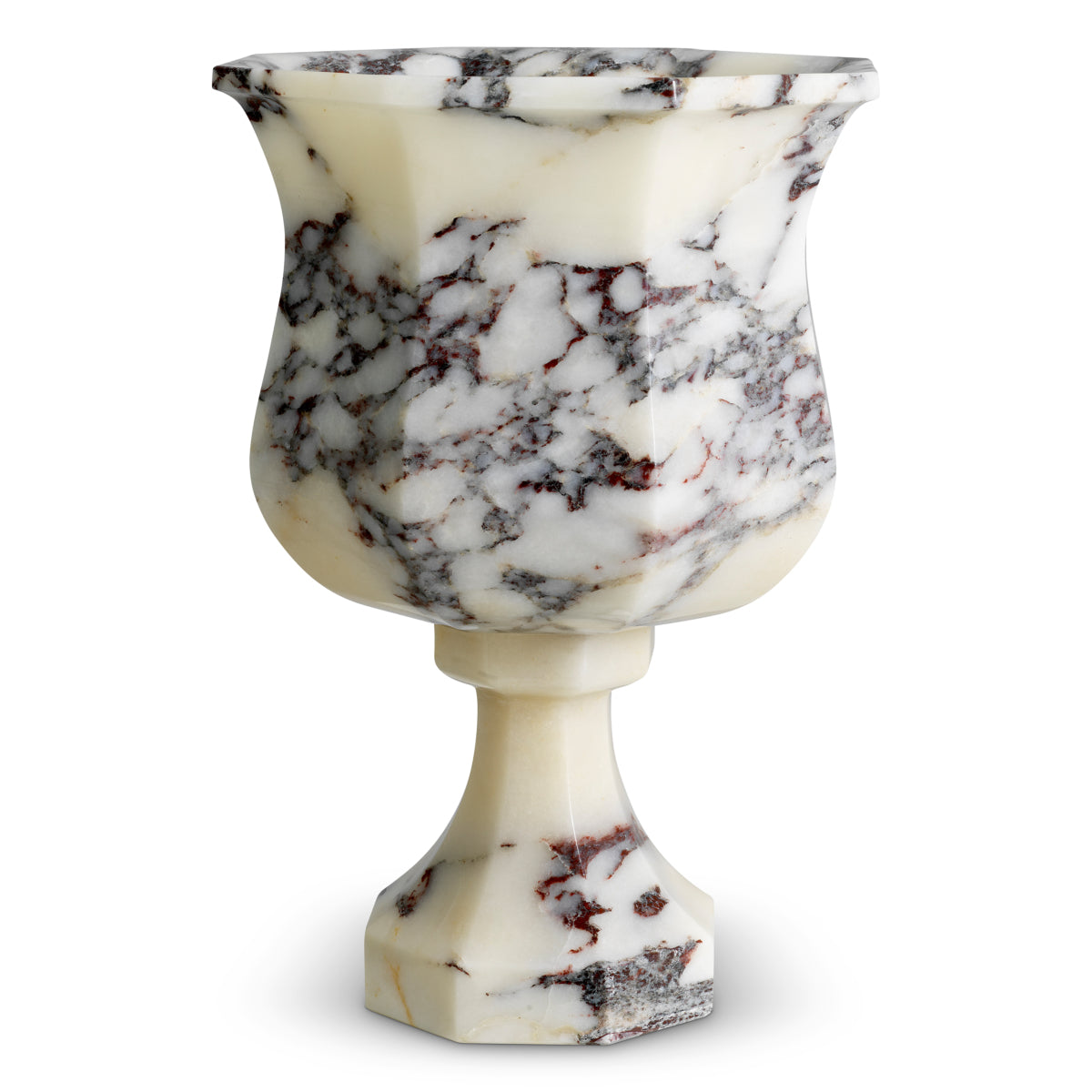 White Marble Vase Bennington | Cabothousefurniture.com