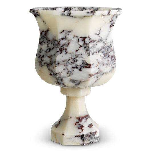 White Marble Vase Bennington | Cabothousefurniture.com