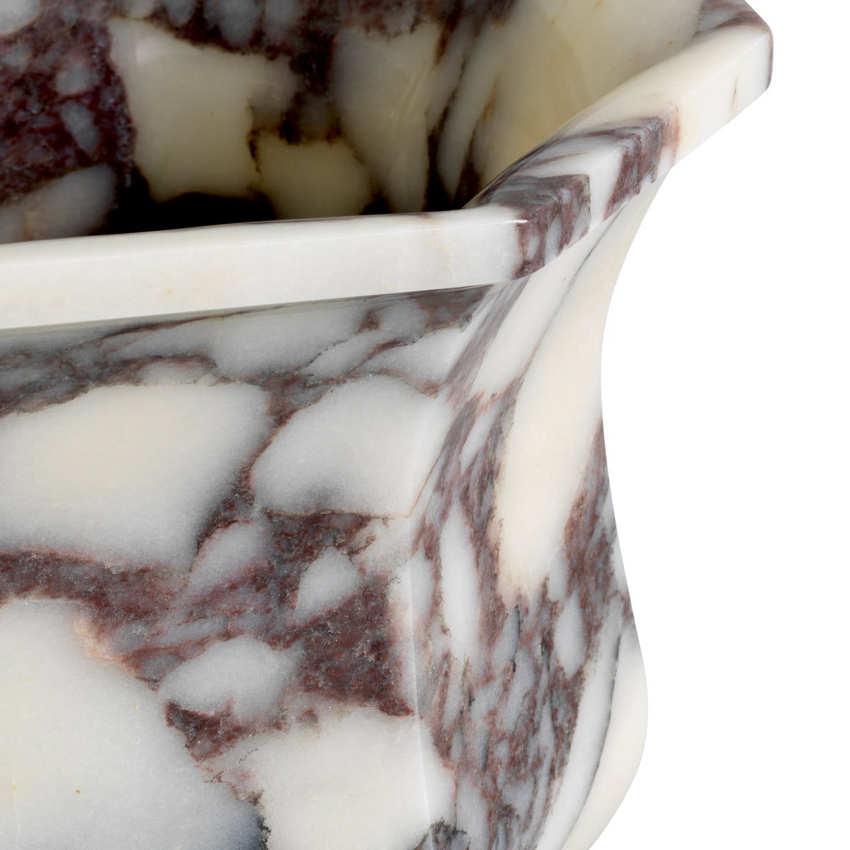 White Marble Vase Bennington | Cabothousefurniture.com