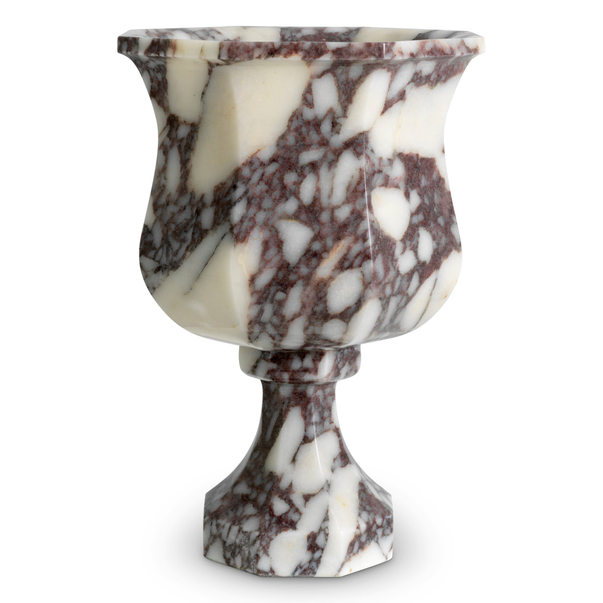White Marble Vase Bennington | Cabothousefurniture.com