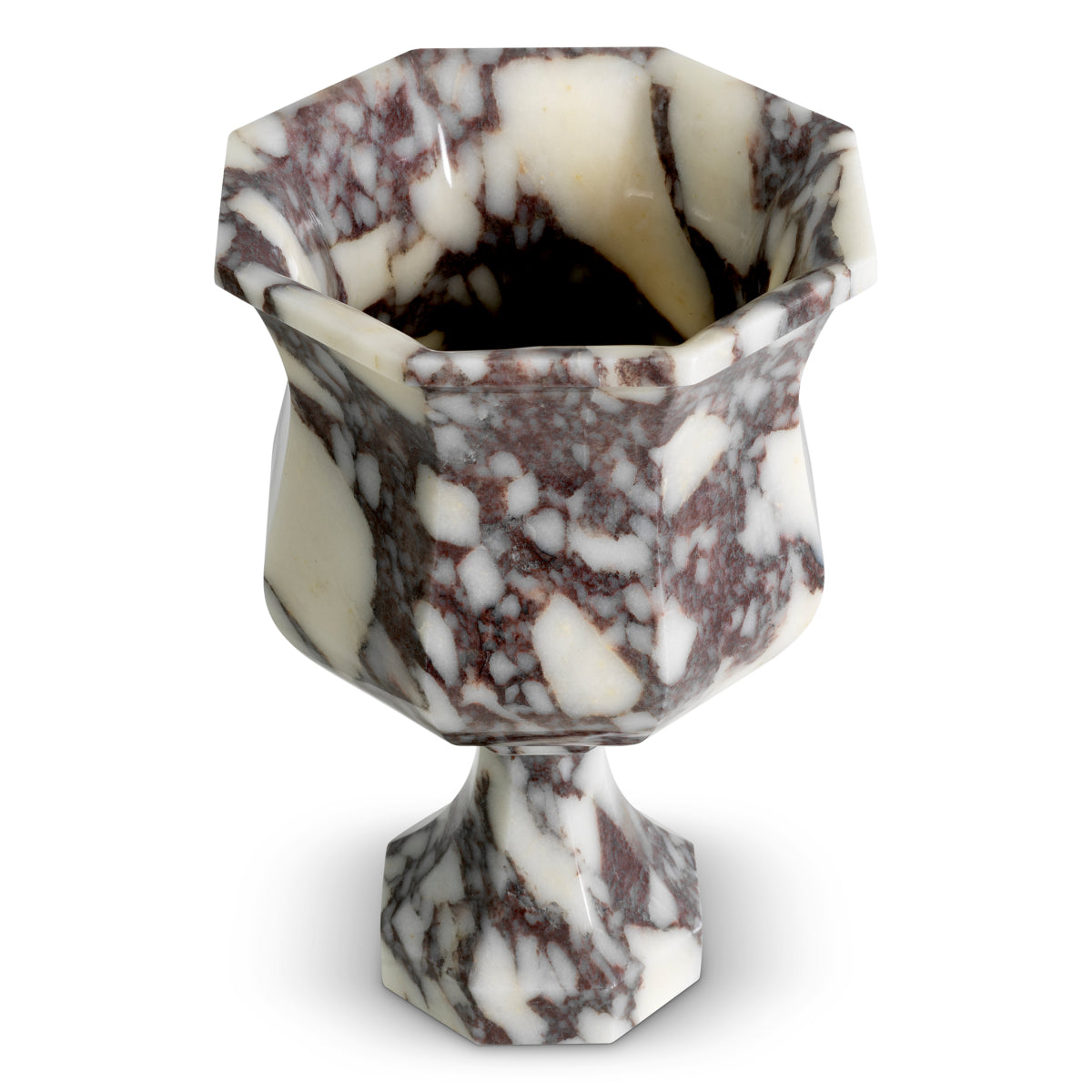 White Marble Vase Bennington | Cabothousefurniture.com
