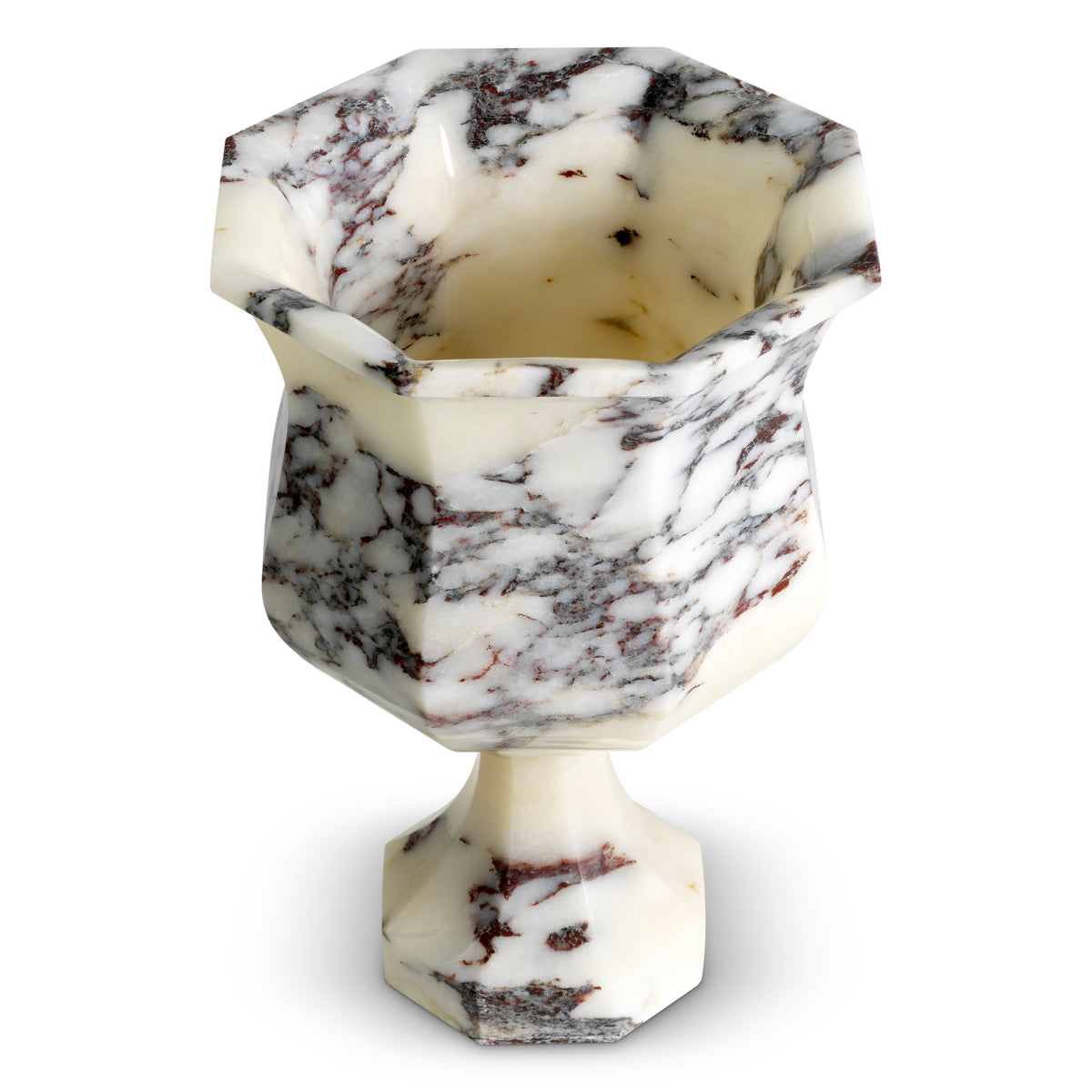 White Marble Vase Bennington | Cabothousefurniture.com