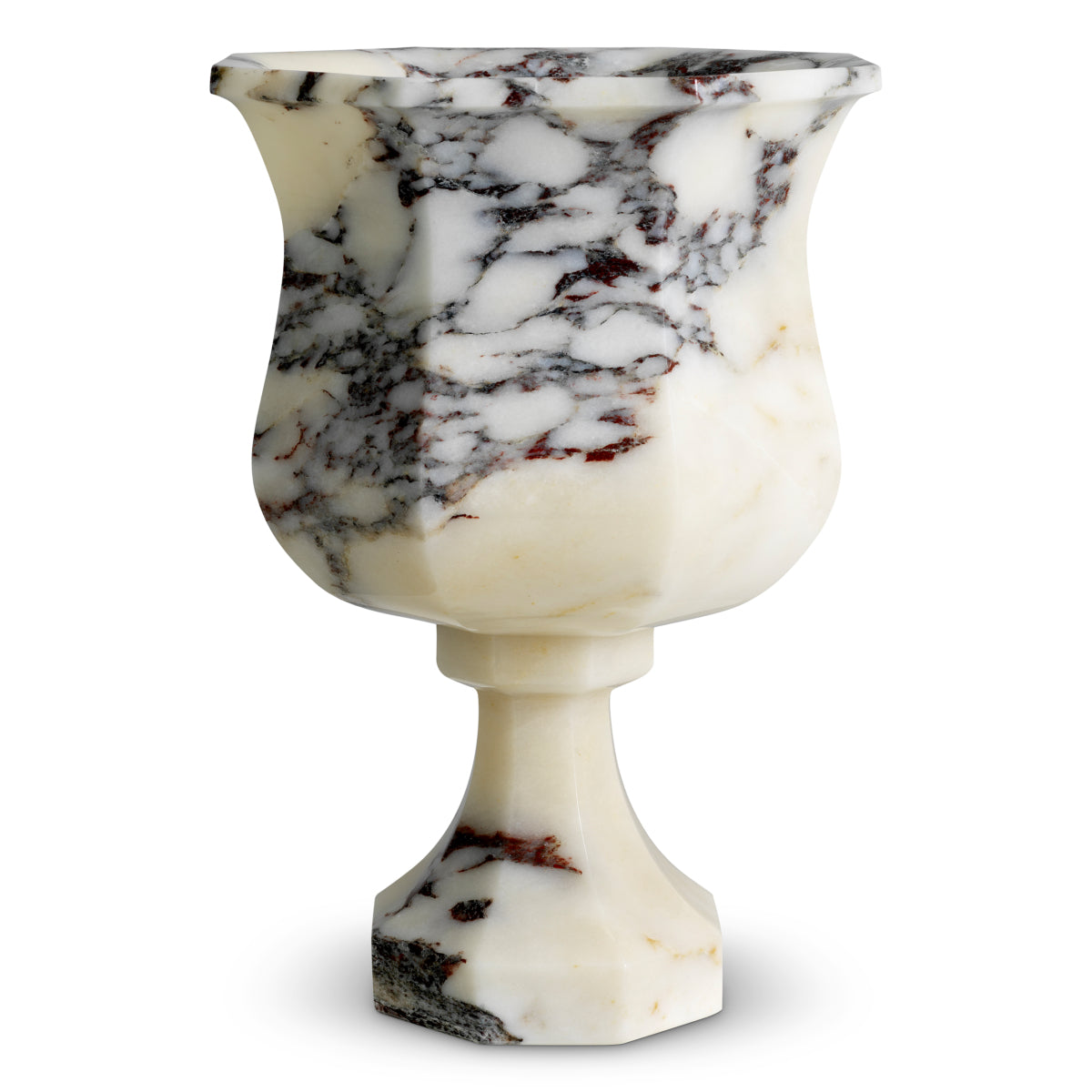 White Marble Vase Bennington | Cabothousefurniture.com