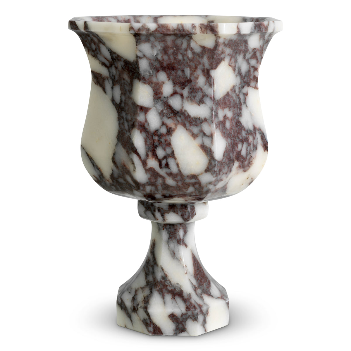 White Marble Vase Bennington | Cabothousefurniture.com