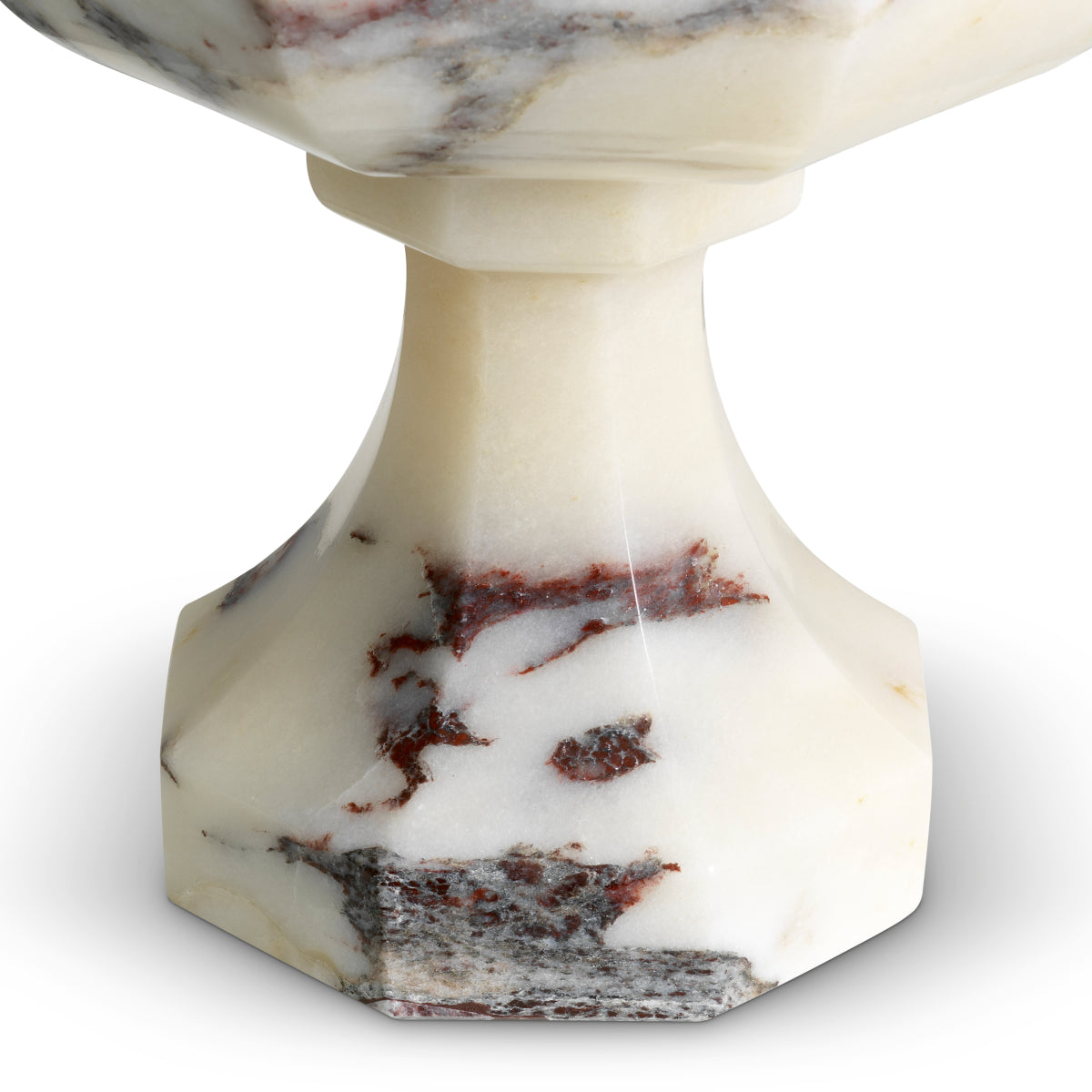 White Marble Vase Bennington | Cabothousefurniture.com