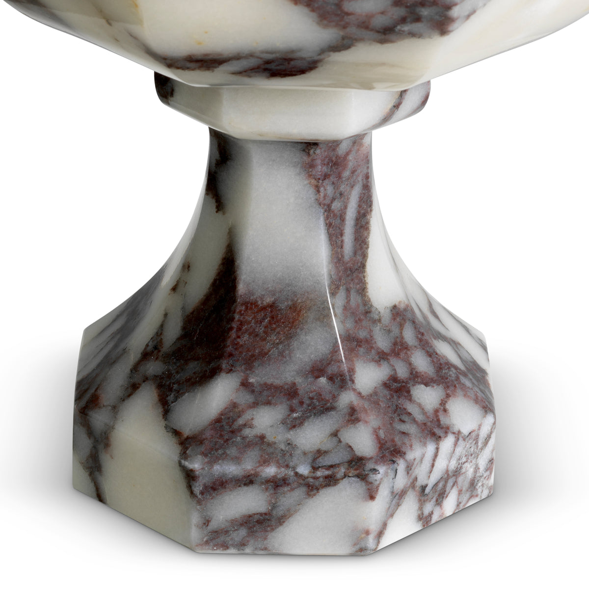 White Marble Vase Bennington | Cabothousefurniture.com
