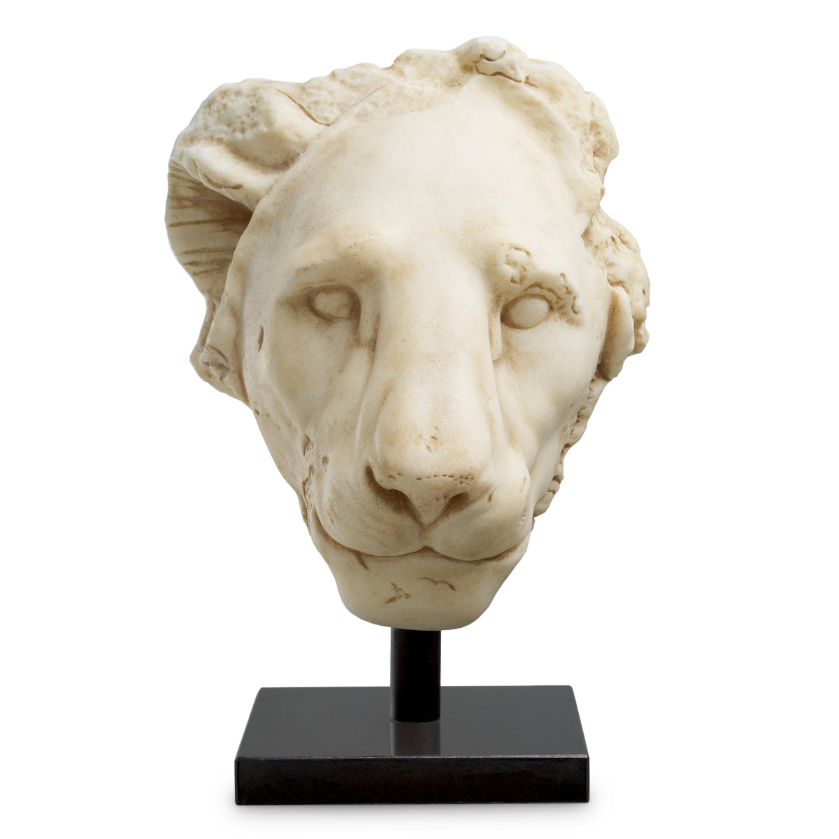 White Sandstone Lion Statue | Cabothousefurniture.com