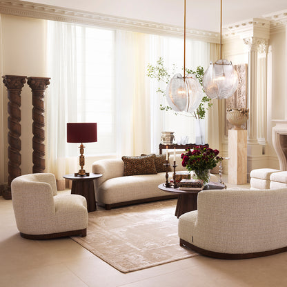 Oak Veneer Side Table Papyrus | Cabothousefurniture.com