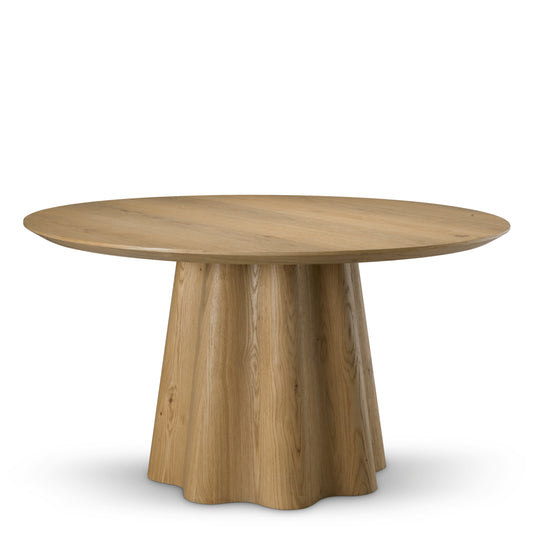 Oak Veneer Dining Table Papyrus | Cabothousefurniture.com