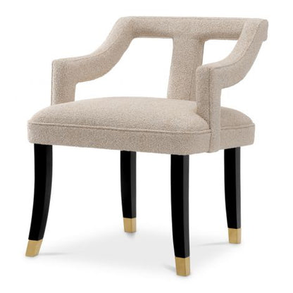 Beige Upholstered Dining Chair Roumier