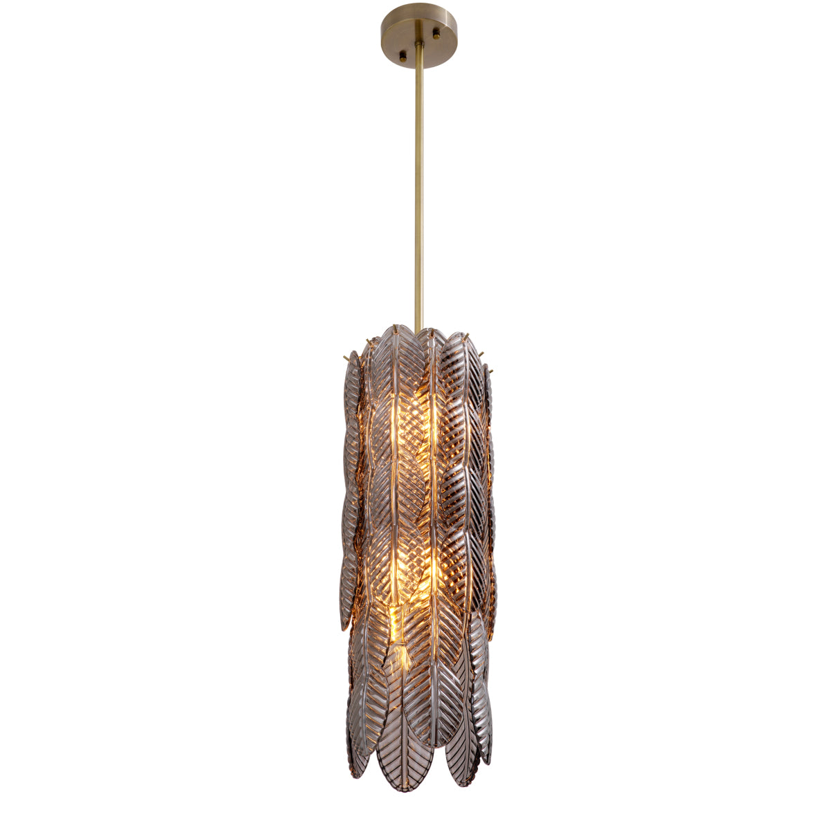 Smoke Glass Palm Chandelier Sahure