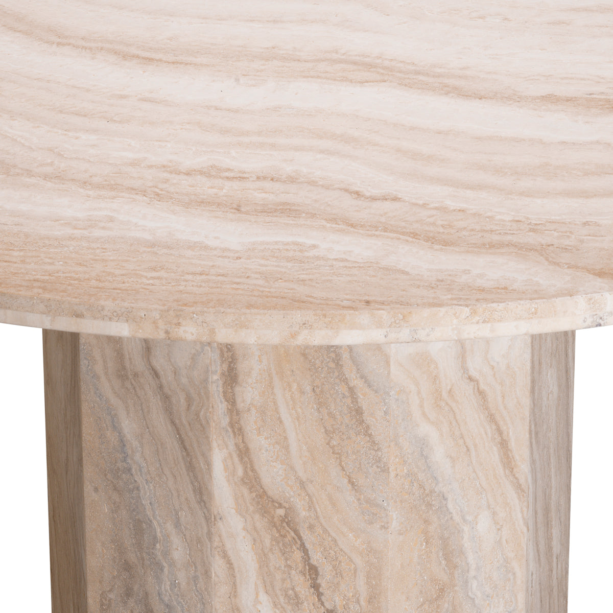 Round Travertine Dining Table Florence