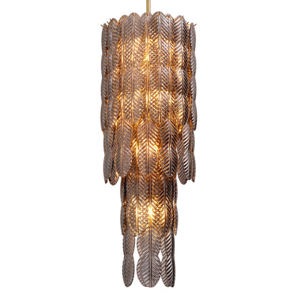 Smoke Glass Palm Chandelier Sahure